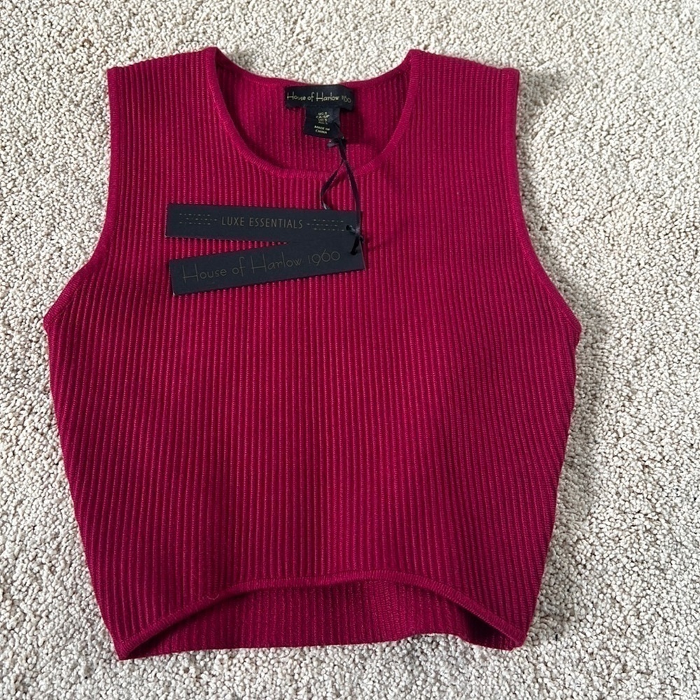 House of Harlow 1960 Luxe Essentials knitted top